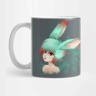 Cute Bunny Girl Mint Hair Mug